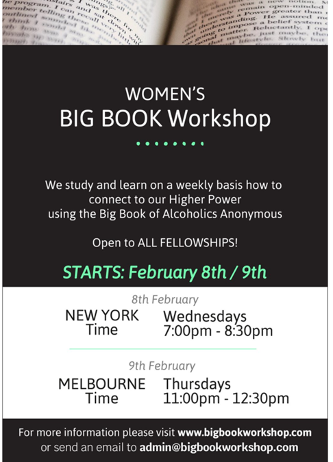 Women’s BIG Book Workshop